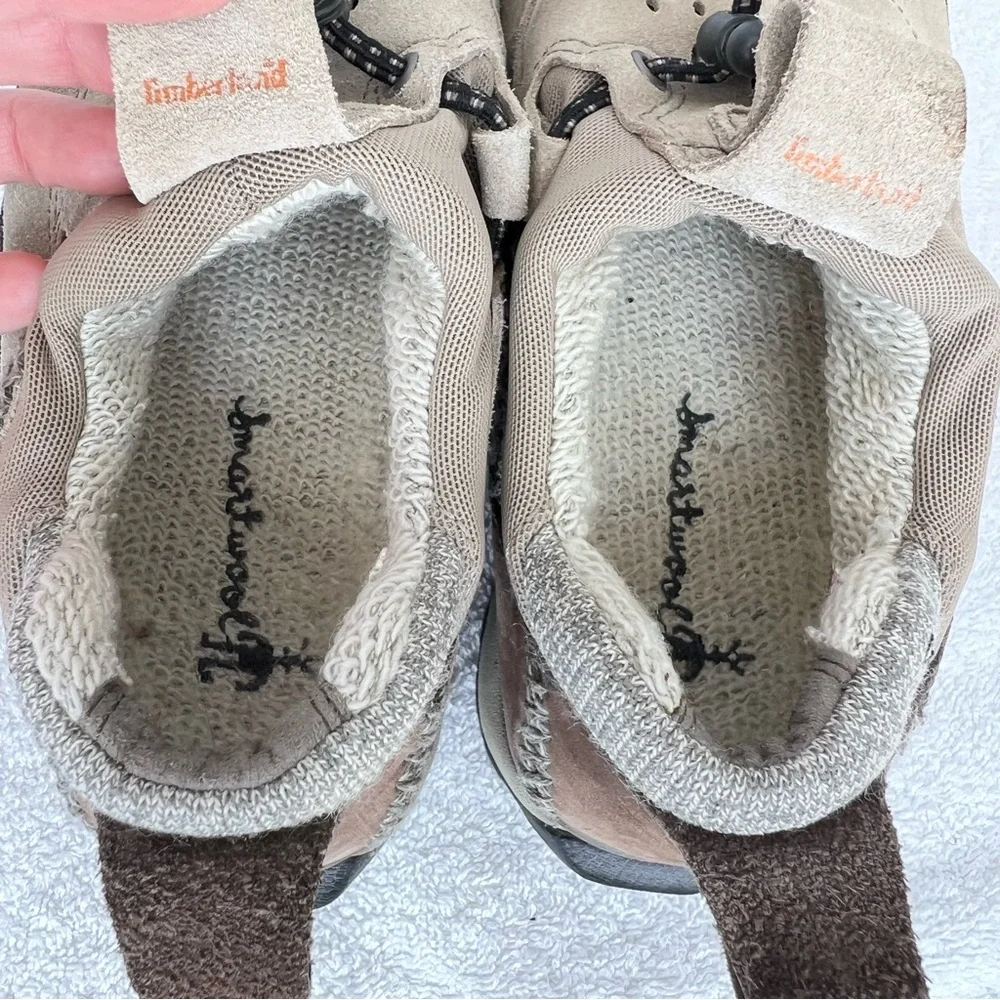 TIMBERLAND Smartwool Power Lounger Suede Lined Slip On Shoes Brown Women Sz 6.5